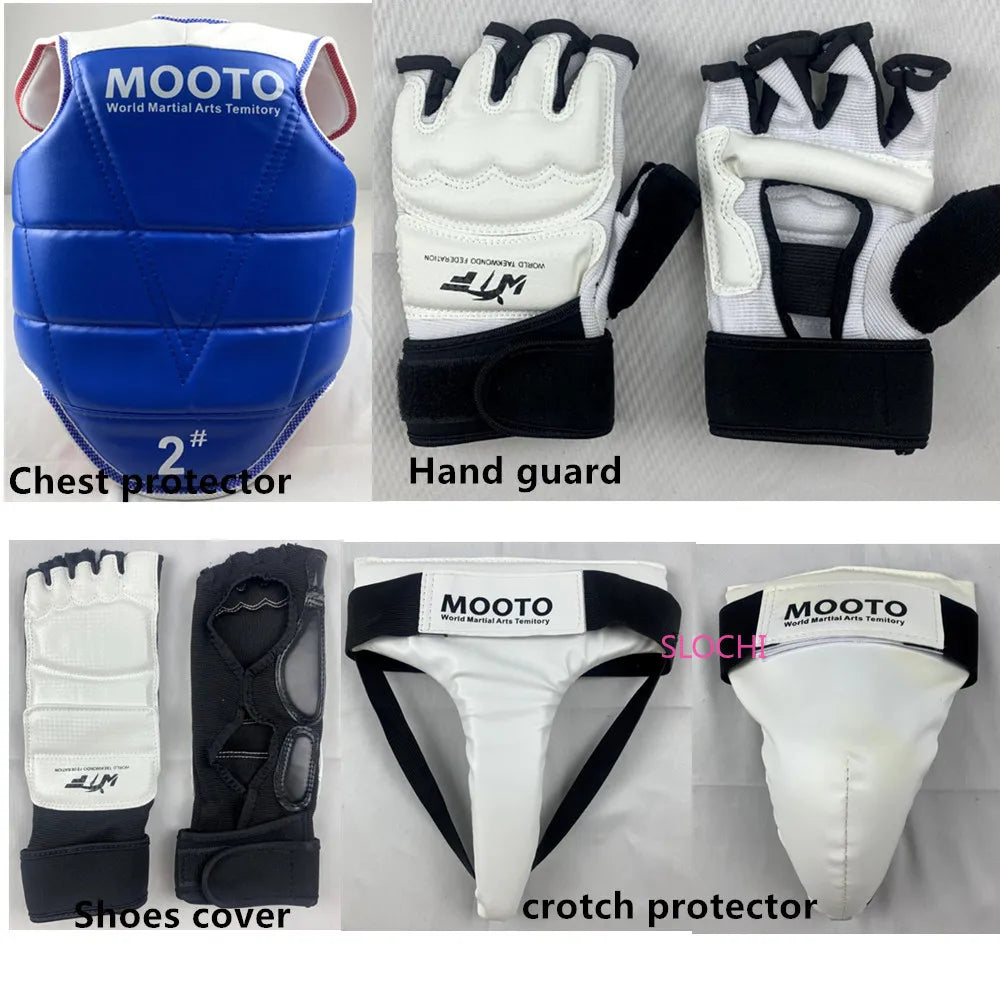 Children's Boxing Taekwondo Protective Gear Actual Combat Equipment Full Set Thicken Competition Martial Arts Combat Protective