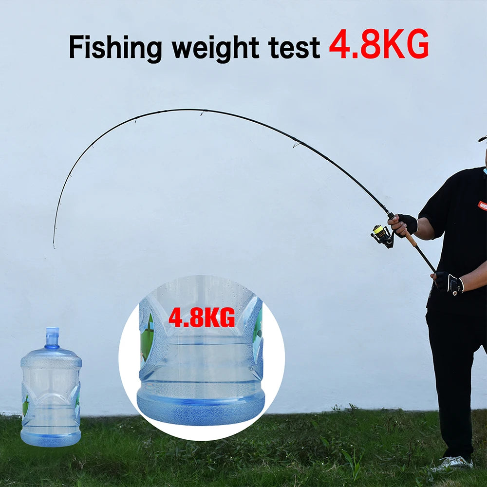 BIUTIFU Spinning Casting Fuji Fishing Rods 1.98/2.1/2.4/2.7/3.0/3.3m T800 Carbon 2Tip ML/M/MH/H Lure 5-80g Baitcasting Fast Pole