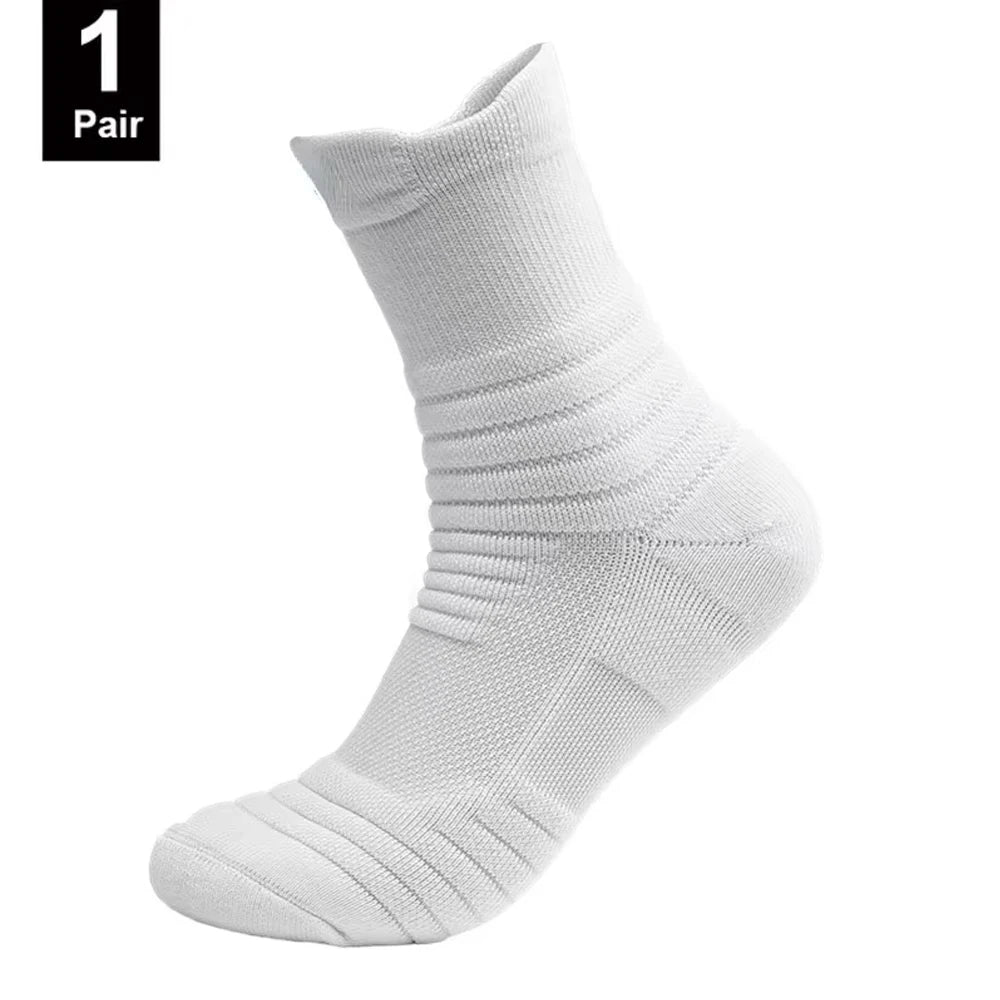 1/3 Pairs Anti-slip Football Socks Men Cotton Sock Short Long Tube Soccer Basketball Sport Socks Breathable Deodorous Sock 39-45