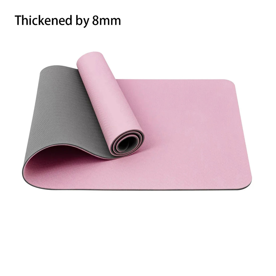 Yoga mat 1/3 inch super thick yoga mat double-sided non-slip, professional TPE yoga mat, suitable for yoga, Pilates and floor ex