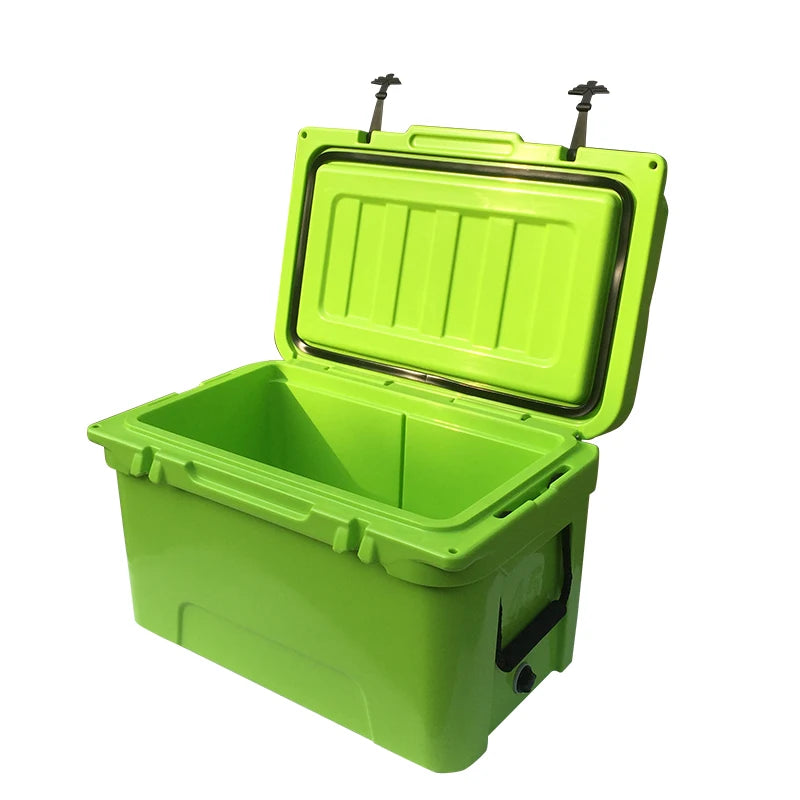 Portable 65 liter yedi style roto molded plastic fishing ice chest cooler box