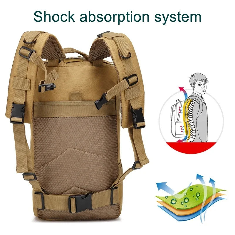 Fishing Tactical Backpack Outdoo Travel Fishing Camouflage Bag  Climbing Hunting Backpack Fishing Hiking Nylon 3P Pack Backpack