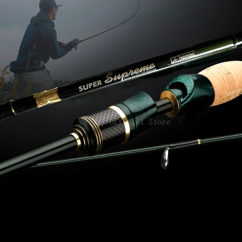 1.8m/2.1m/2.4m Spinning Casting Carbon Fishing Rod 4-5 Sections Portable Travel Rod Spinning Fishing Rods Fishing Tackle