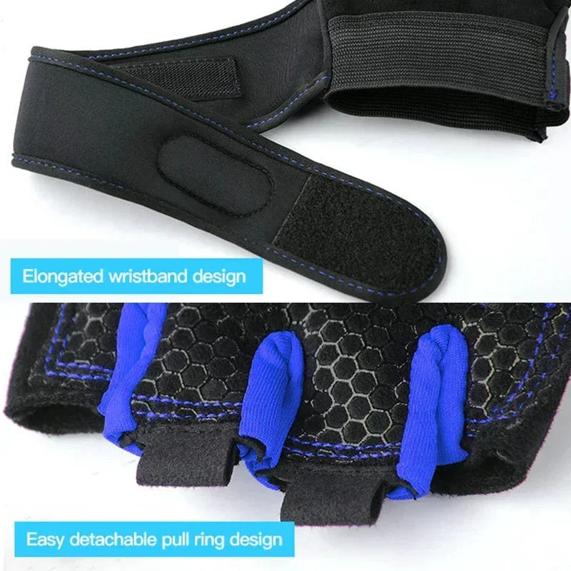 Gym Gloves for Men Women Fitness Weight Lifting Wristband Gloves Body Building Training Sports Exercise Cycling Glove Shockproof