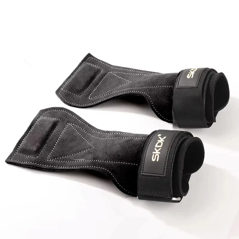 2Pcs Gym Gloves Fitness Hand Palm Protection Equipment Anti Slip And Wear-resistant Wrist Protection Hard Pull Grip Strength Ban