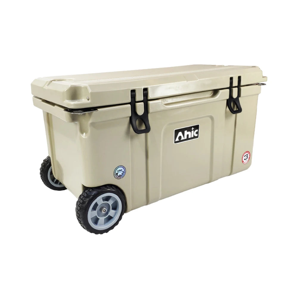 Portable Rotomolded Wheel Cooler Box, Fishing Tackle Boxes, Ice Chest, Fishing Products, 75L