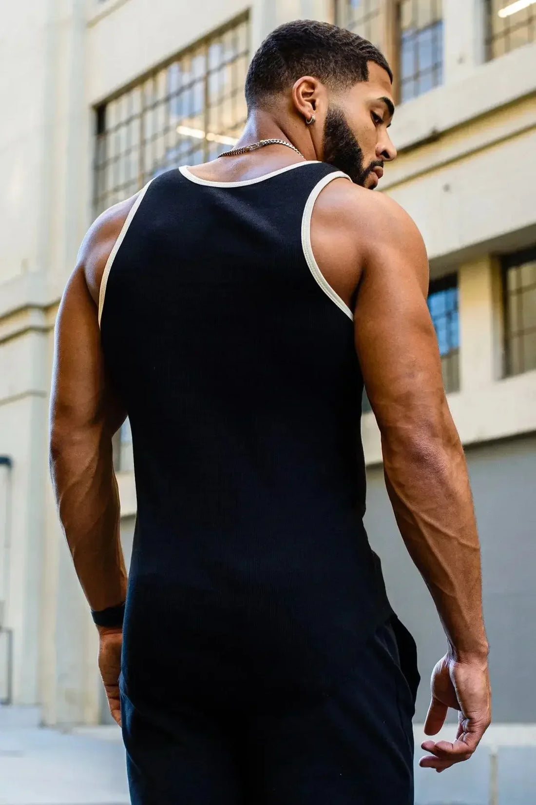 YOUNGLA summer new fitness bodybuilding vest men's outdoor running leisure sports sleeveless I-vest