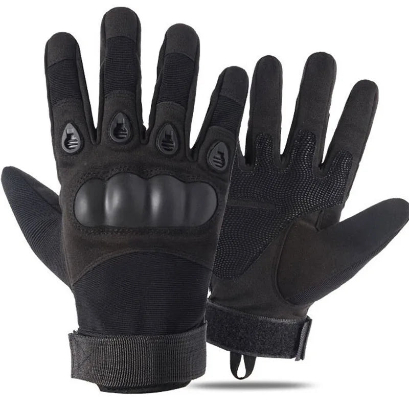 Tactical Hard Knuckle Half finger Gloves Men's Combat Hunting Shooting Paintball Duty - Fingerless