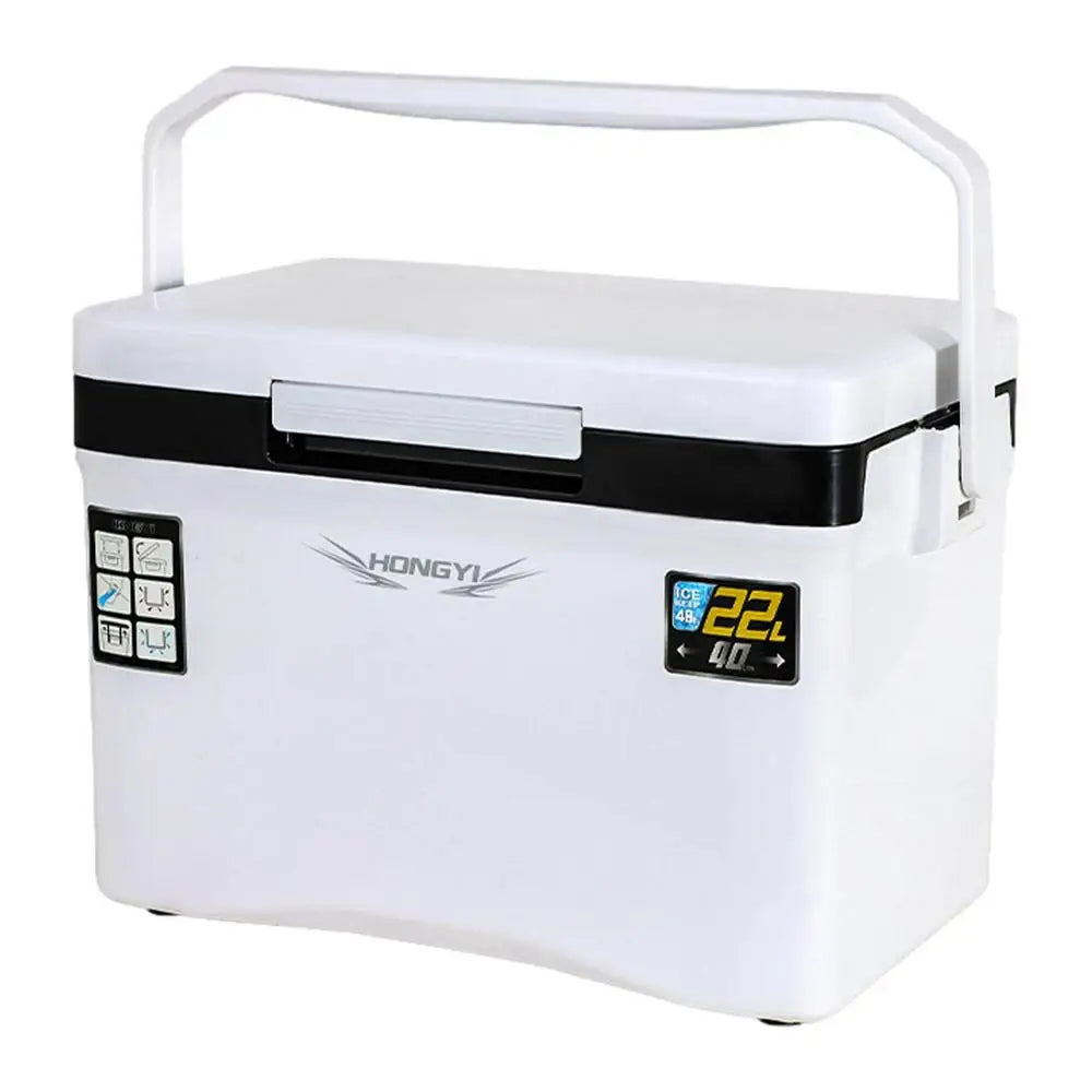 10-22L Fishing Cooler Box Fishing Live Bait Cooler Tackle Box Fish Lure Box Refrigeration Case Camping Heat Preservation Box