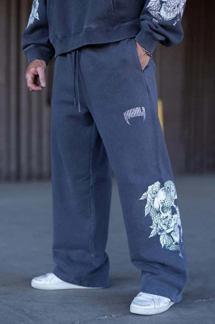 2024YA New Trendy High Street Health Pants, Jogger Fitness Gym, Sports Fitness, Leisure Straight Leg Loose Pants