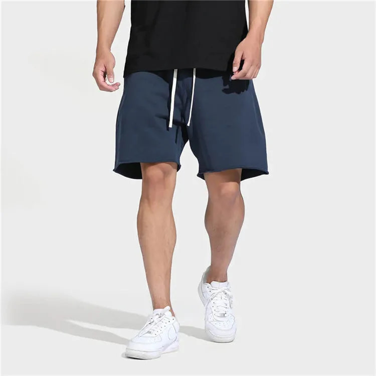 Men's Straight Leg Fitness Sports 5 Minutes Pants Mid-Waist Loose Fashion Basketball Shorts Running Casual Pants