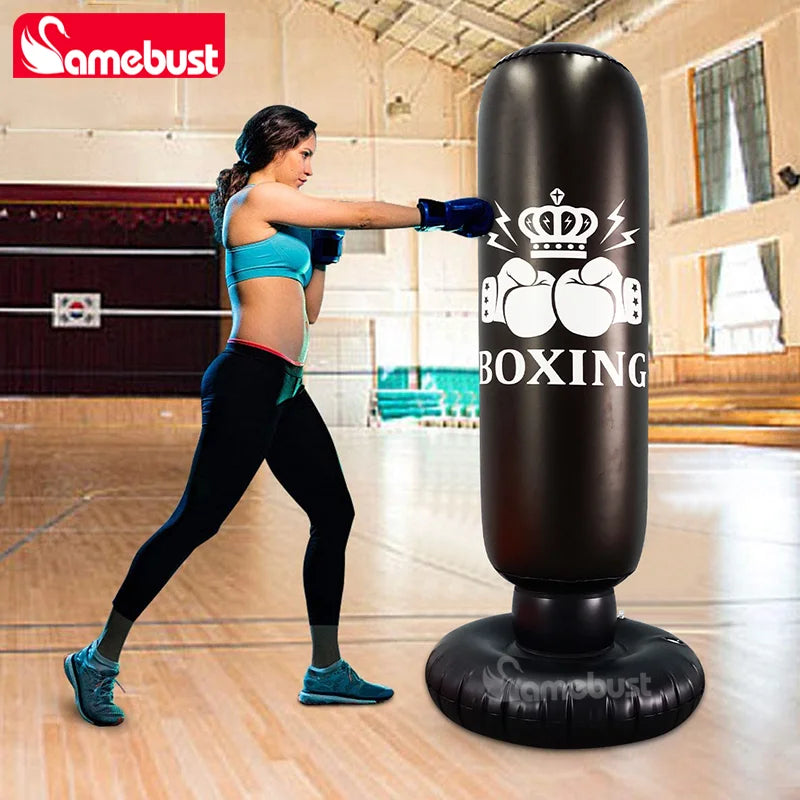 Camebust Punching Bag Inflatable Boxing Bag, Bounce Back Bag Punching for sports, inflatable Boxing Equipment for daily relax or