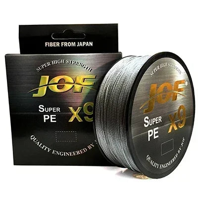 JOF 9x-Strand Braided Fishing Line 100M 300M 500M X9 Japanese Multifilament Pe Wire For Saltwater Durable Woven Thread Tackle