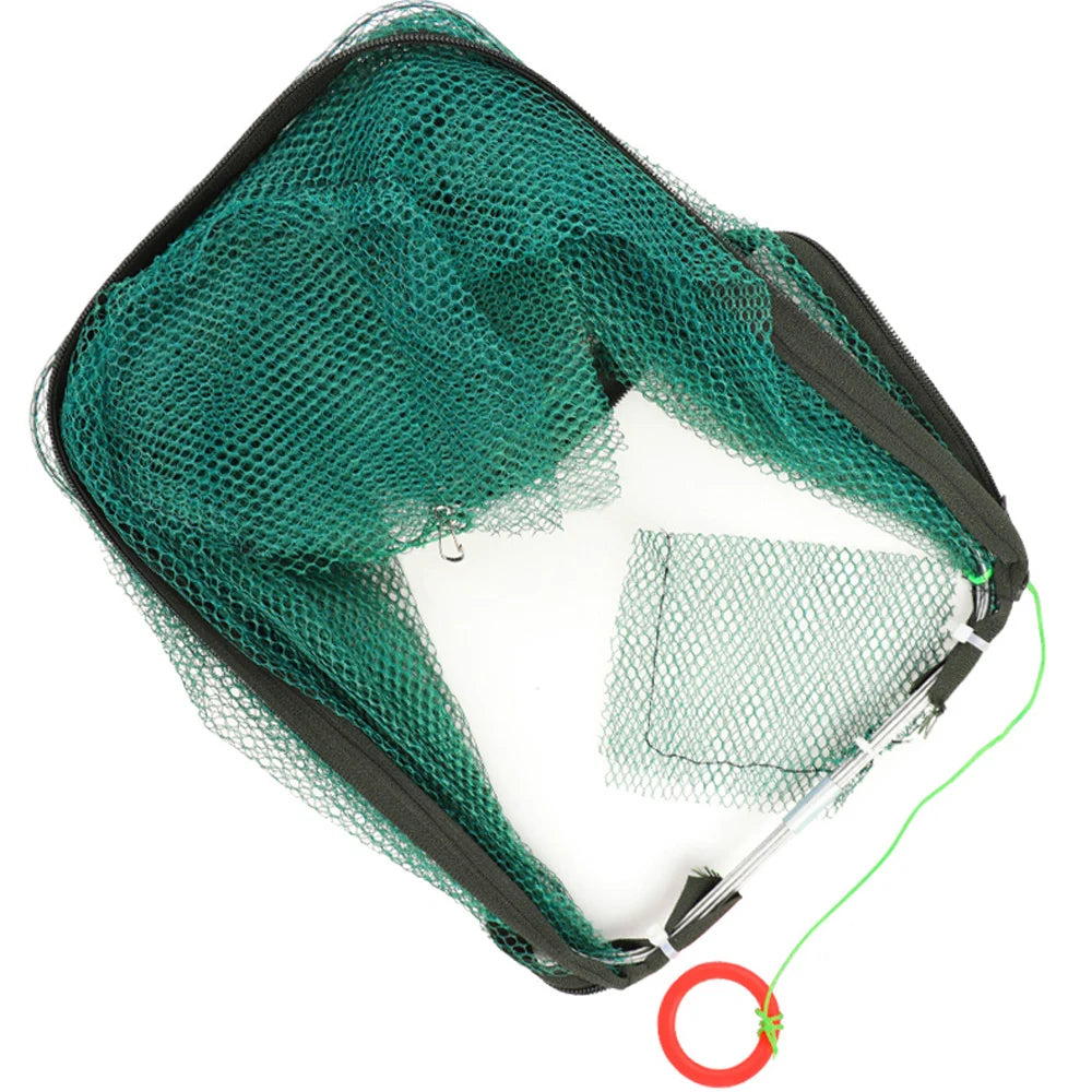 Folded Fishing Bait Trap, 6/8/12/16/20 Holes Foldable Fishing Nets for Fish/Crab/Shrimp/Crawdad Catcher Upgrade Large Space Gift