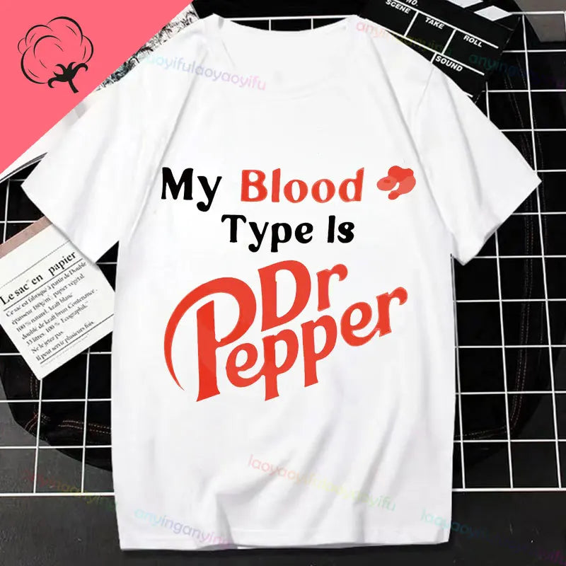 Half Human Half Dr Pepper- Diet Dr Pepper Women's Fashion TShirt Pure Cotton Pure Humor Style All Season Essential T-shirt