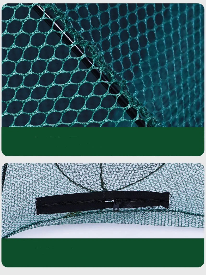 24/20/16/12/10/8/6/4 Holes Portable Fishing Net Shrimp Cage Nylon Foldable Fish Trap Folding Outdoor Automatic Collapsible