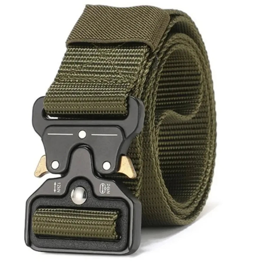 Men Belt Outdoor Hunting Outdoor Work Training Belt Woven Belt Canvas Multi Function Belt Denim Belt