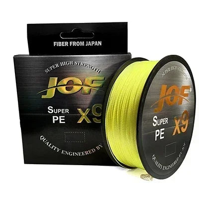 JOF 9x-Strand Braided Fishing Line 100M 300M 500M X9 Japanese Multifilament Pe Wire For Saltwater Durable Woven Thread Tackle