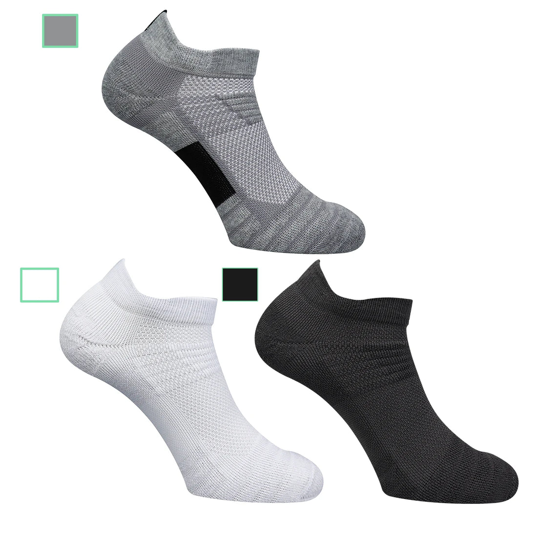 1/3 Pair Men's Cycling Sport Socks Basketball Running Compression Ankle Sock Black White Anti-slip Bicycle Mtb Cycling Sock