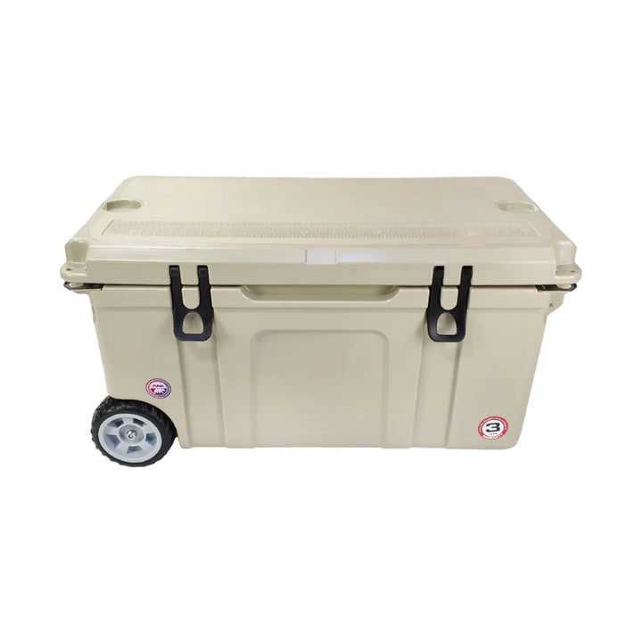 Portable Rotomolded Wheel Cooler Box, Fishing Tackle Boxes, Ice Chest, Fishing Products, 75L